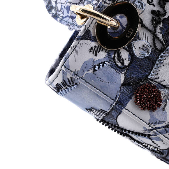 Christian Dior My ABCDior Lady Dior Bag Embroidered Printed Leather - Picture 6 of 7